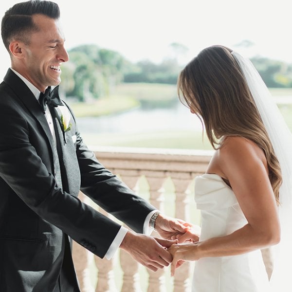 wedding first look
