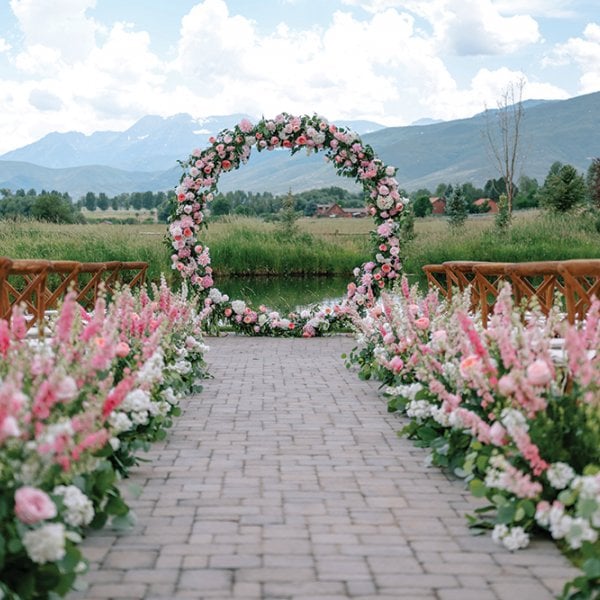 outdoor wedding ceremony