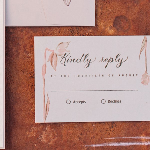 wedding rsvp card