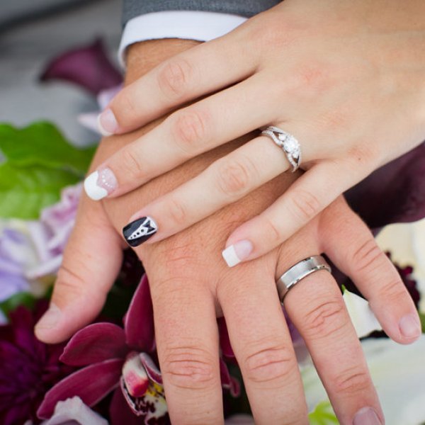 wedding day nail ideas