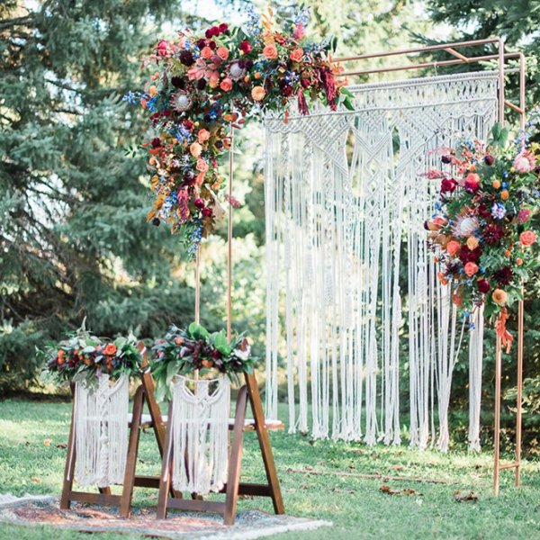 Macrame Wedding Ceremony Decor