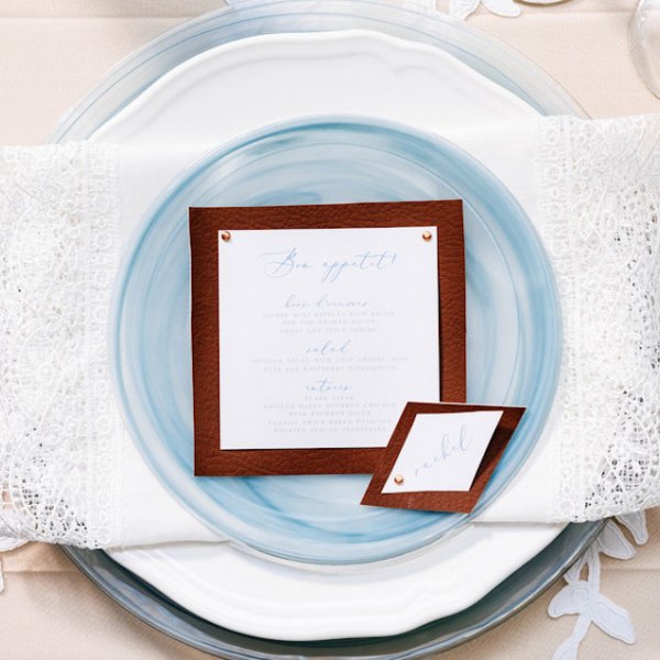 Place Settings from Real Weddings