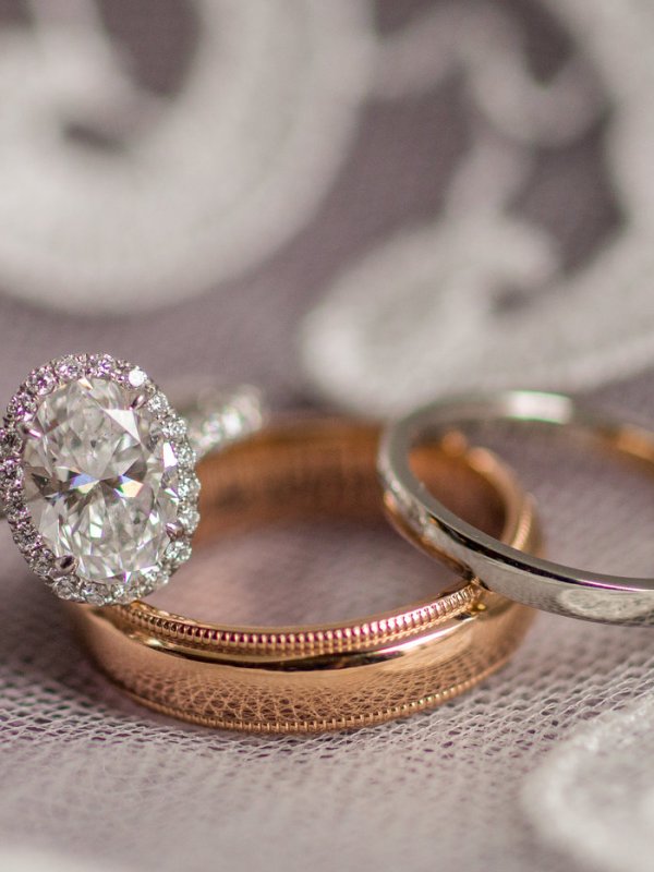 Engagement ring and wedding bands Engagement ring and wedding bands