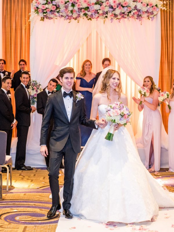 Bride and groom ceremony recessional