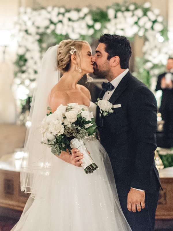 Bride and Groom First Kiss bride and groom first kiss