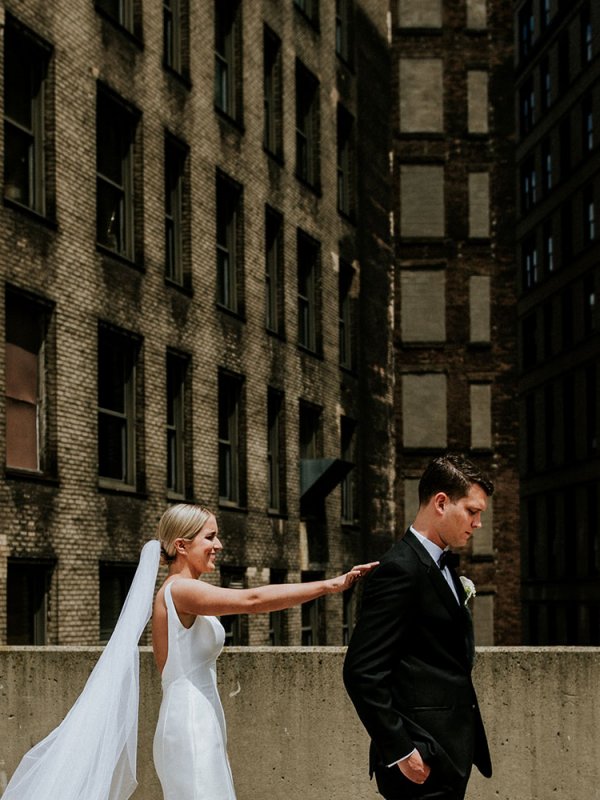 Bride and Groom First Look Bride and Groom First Look