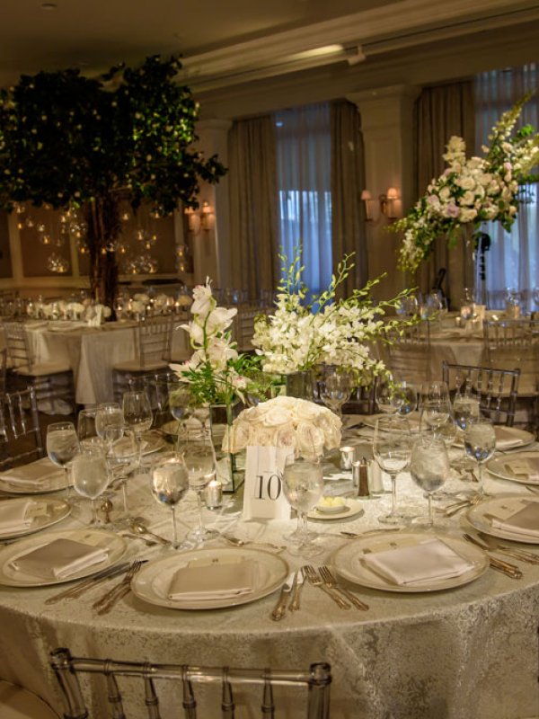 Greenhouse Wedding Reception Tablescape 0