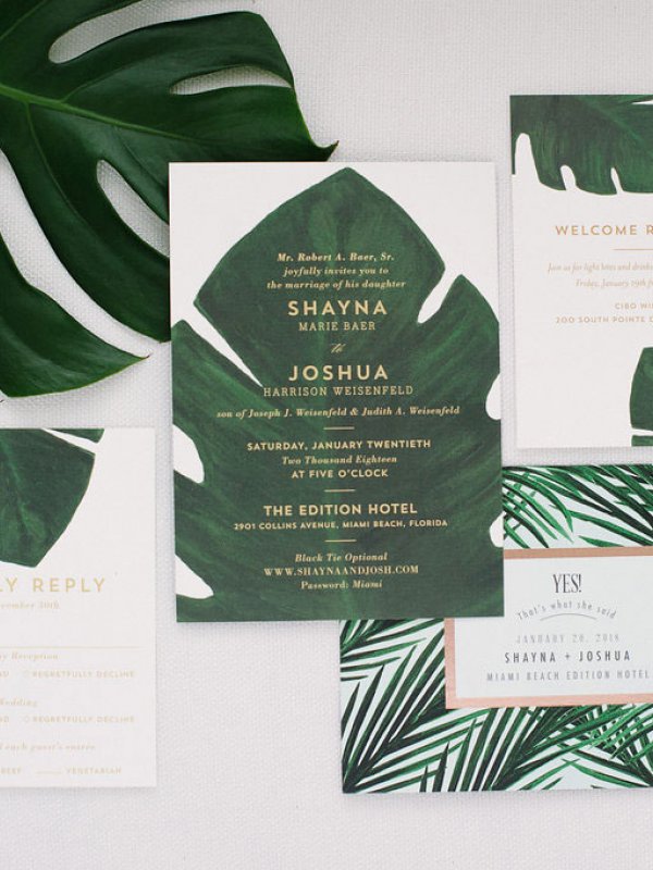 Miami Wedding Invites Miami Wedding Invites