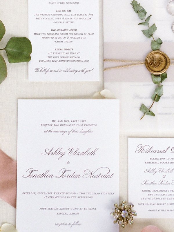 Bridal bouquet Wedding invitations