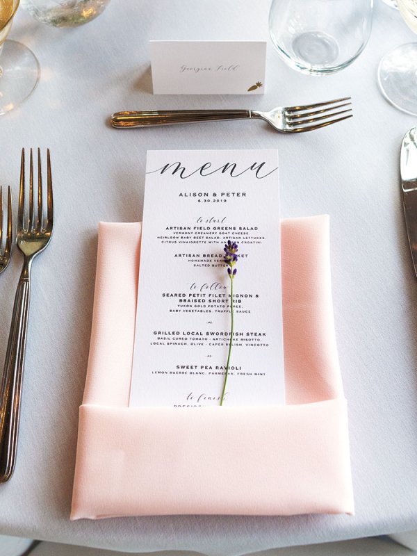 Wedding place setting Wedding place setting