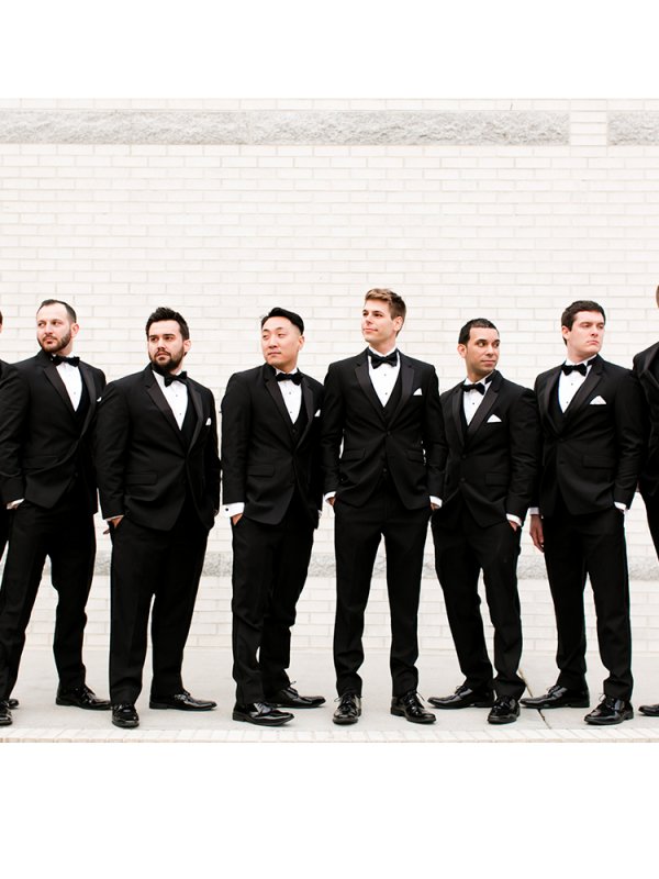 Groom and Groomsmen in Tuxedos groom and groomsmen in tuxedos
