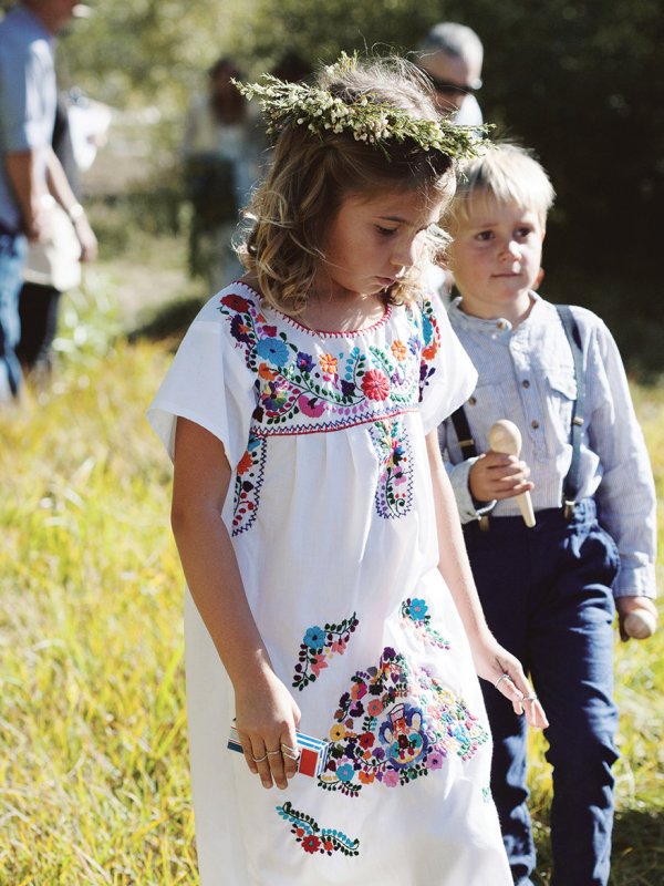 Bohemian flower girl and ring bearer Bohemian flower girl and ring bearer