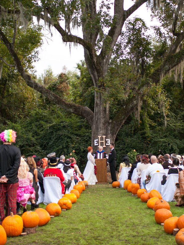 Scary Halloween Wedding: Erin & Eric in Myrtle Beach, SC
