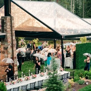rainy wedding day