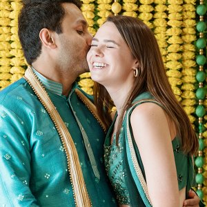 bride and groom at wedding