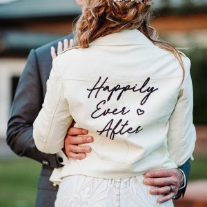 personalized wedding jean jacket