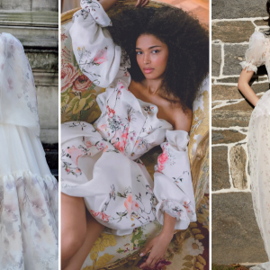 floral wedding gowns