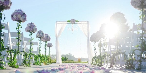 wedding aisle decor