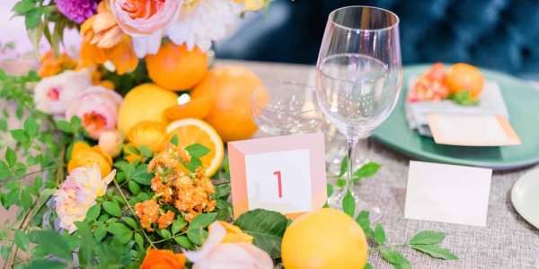 orange wedding 