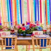 wedding reception table setting