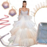 Watercolor wedding gowns and accessories